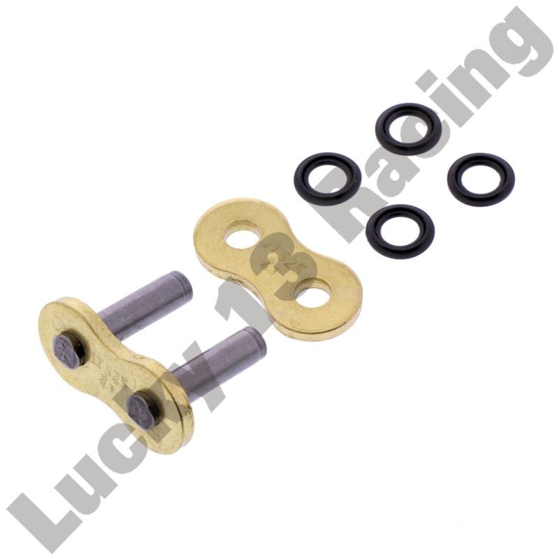 JT Heavy Duty Gold & Black 428 Chain, 134 Links With Split Link – For Motorcycles